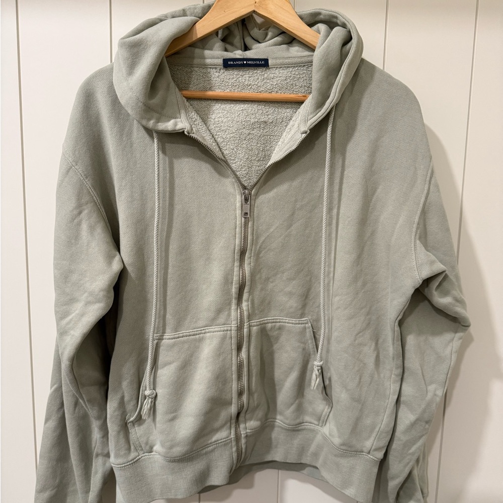 Brandy Melville Light Green Hoodie